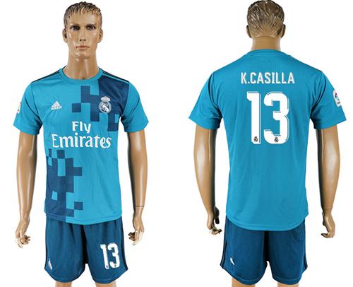 Real Madrid #13 K.Casilla Sec Away Soccer Club Jersey Real Madrid #13 K.Casilla Sec Away Soccer Club Jersey