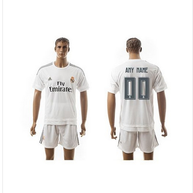 Real Madrid Personalized Home Soccer Club Jersey