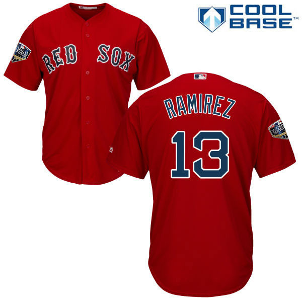 Red Sox #13 Hanley Ramirez Red Cool Base 2018 World Series Stitched Youth MLB Jersey Red Sox #13 Hanley Ramirez Red Cool Base 2018 World Series Stitched Youth MLB Jersey