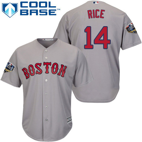 Red Sox #14 Jim Rice Grey Cool Base 2018 World Series Stitched Youth MLB Jersey Red Sox #14 Jim Rice Grey Cool Base 2018 World Series Stitched Youth MLB Jersey