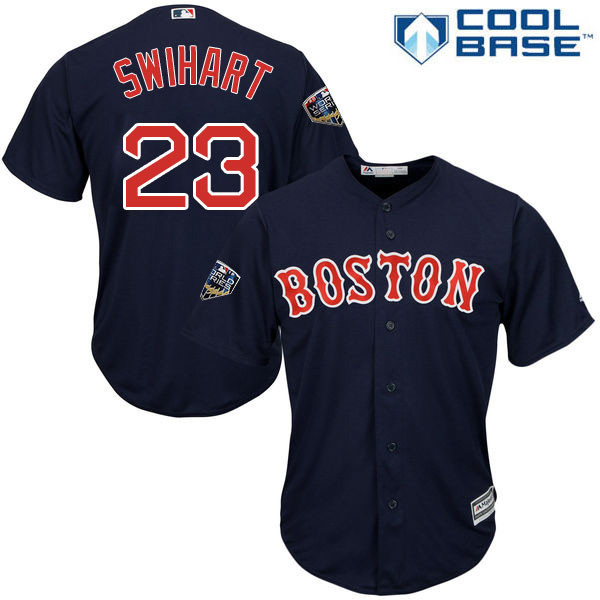 Red Sox #23 Blake Swihart Navy Blue Cool Base 2018 World Series Stitched Youth MLB Jersey Red Sox #23 Blake Swihart Navy Blue Cool Base 2018 World Series Stitched Youth MLB Jersey