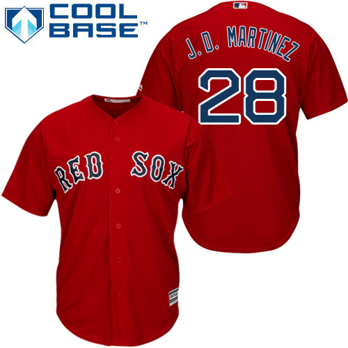 Red Sox #28 J. D. Martinez Red Cool Base Stitched Youth MLB Jersey Red Sox #28 J. D. Martinez Red Cool Base Stitched Youth MLB Jersey