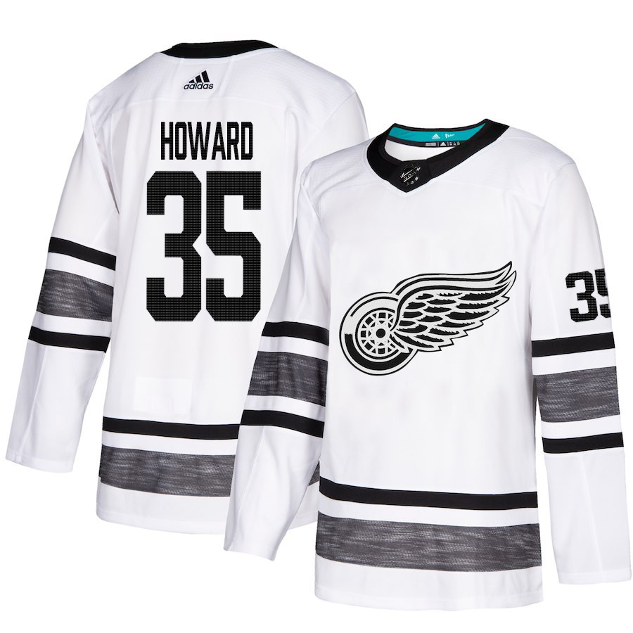 Red Wings #35 Jimmy Howard White Authentic 2019 All-Star Stitched Hockey Jersey Red Wings #35 Jimmy Howard White Authentic 2019 All-Star Stitched Hockey Jersey