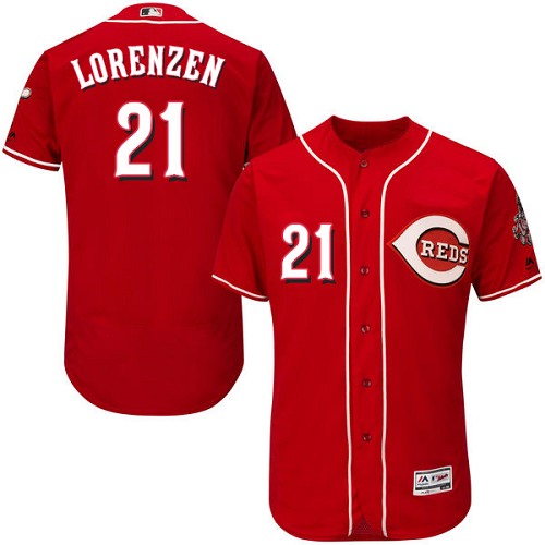 Reds #21 Michael Lorenzen Red Flexbase Authentic Collection Stitched MLB Jersey Reds #21 Michael Lorenzen Red Flexbase Authentic Collection Stitched MLB Jersey