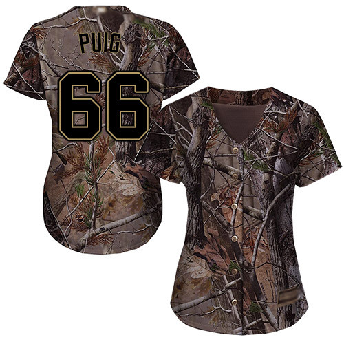 Reds #66 Yasiel Puig Camo Realtree Collection Cool Base Women's Stitched Baseball Jersey Reds #66 Yasiel Puig Camo Realtree Collection Cool Base Women's Stitched Baseball Jersey