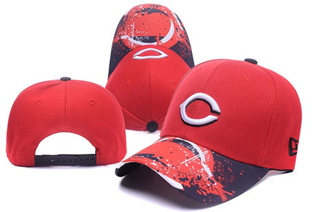Reds Team Logo Red Snapback Adjustable Hat