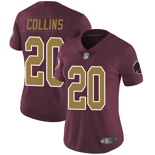 Redskins #20 Landon Collins Burgundy Red Alternate Women's Stitched Football Vapor Untouchable Limited  Jersey