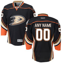 Reebok Anaheim Ducks NHL Youth Custom Premier Jersey - Black