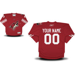 Reebok Arizona Coyotes Youth Replica Home Custom Jersey - Garnet