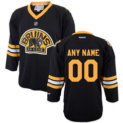 Reebok Boston Bruins Youth Replica Alternate Custom Jersey - Black Reebok Boston Bruins Youth Replica Alternate Custom Jersey - Black