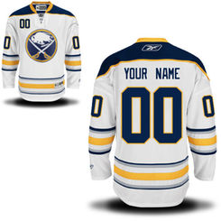 Reebok Buffalo Sabres Men's Premier Away Custom Jersey - White