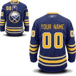 Reebok Buffalo Sabres Men's Premier Home Custom Jersey - Navy Blue