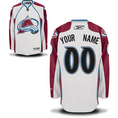 Reebok Colorado Avalanche Men's Premier Away Custom Jersey - White