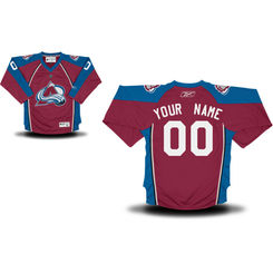 Reebok Colorado Avalanche Youth Replica Home Custom Jersey - Burgundy