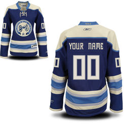 Reebok Columbus Blue Jackets Women's Premier Alternate Custom Jersey - Royal
