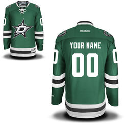 Reebok Dallas Stars Men's Premier Home Custom Jersey - Green