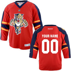 Reebok Florida Panthers Preschool Replica Home Custom Jersey - Red