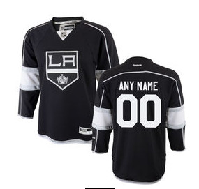 Reebok Los Angeles Kings Toddler Replica Home Custom Jersey - Black