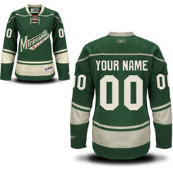 Reebok Minnesota Wild Women's Premier Alternate Custom Jersey - Green