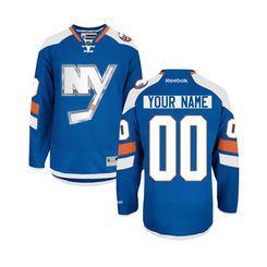 Reebok New York Islanders Youth Premier Alternate Custom Jersey - Blue Reebok New York Islanders Youth Premier Alternate Custom Jersey - Blue