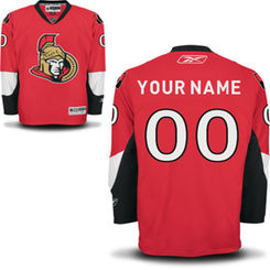 Reebok Ottawa Senators Men's Premier Home Custom Jersey - Red
