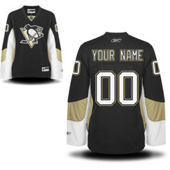 Reebok Pittsburgh Penguins Women's Premier Home Custom Jersey - Black