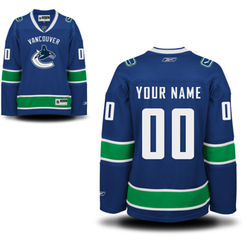 Reebok Vancouver Canucks Women's Premier Home Custom Jersey - Royal Blue