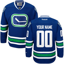 Reebok Vancouver Canucks Youth Premier Alternate Custom Jersey - Royal Blue