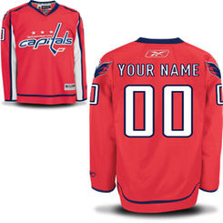Reebok Washington Capitals Men's Premier Home Custom Jersey - Red