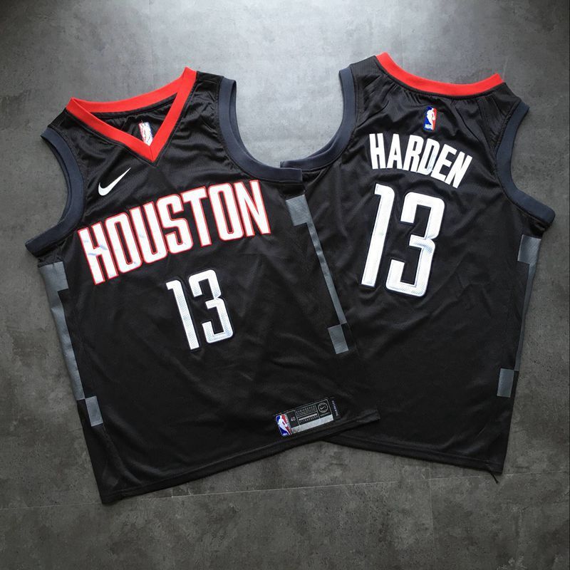 Rockets #13 James Harden Black Nike Swingman Jersey 