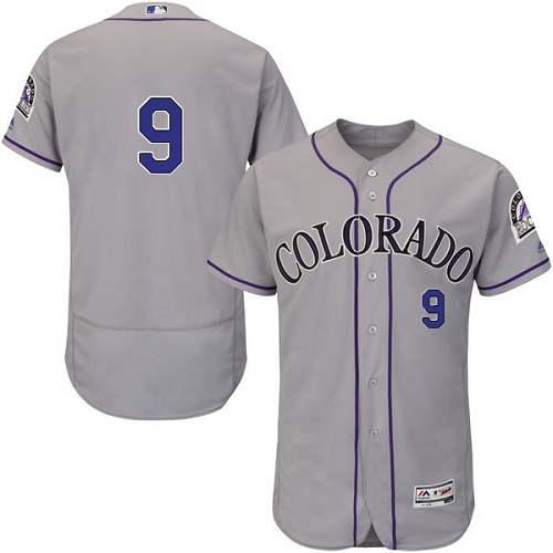 Rockies #9 DJ LeMahieu Grey Flexbase Authentic Collection Stitched MLB Jersey Rockies #9 DJ LeMahieu Grey Flexbase Authentic Collection Stitched MLB Jersey
