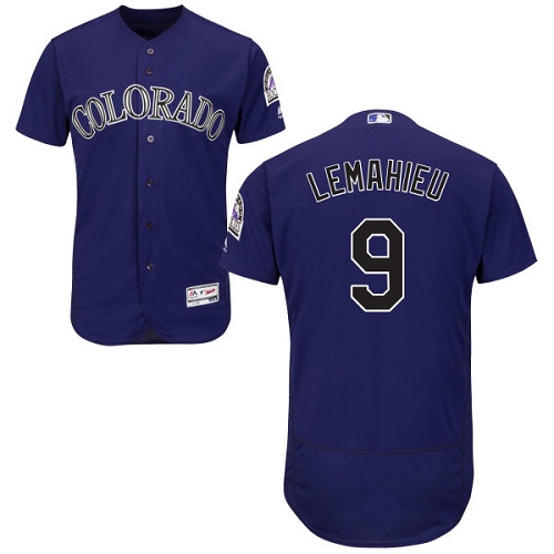 Rockies #9 DJ LeMahieu Purple Flexbase Authentic Collection Stitched MLB Jersey Rockies #9 DJ LeMahieu Purple Flexbase Authentic Collection Stitched MLB Jersey