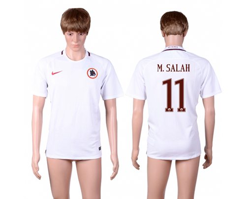 Roma #11 M.Salah Away Soccer Club Jersey Roma #11 M.Salah Away Soccer Club Jersey