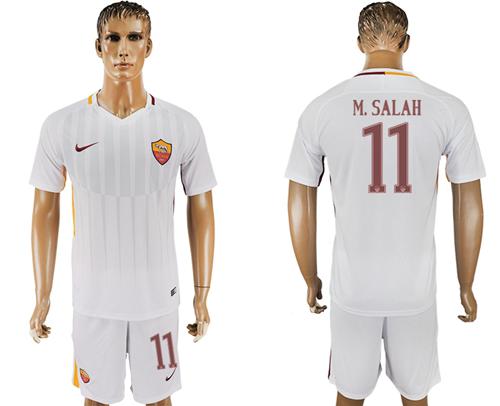 Roma #11 M.Salah Away Soccer Club Jersey Roma #11 M.Salah Away Soccer Club Jersey