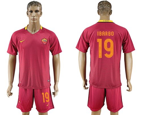 Roma #19 Ibarbo Red Home Soccer Club Jersey Roma #19 Ibarbo Red Home Soccer Club Jersey