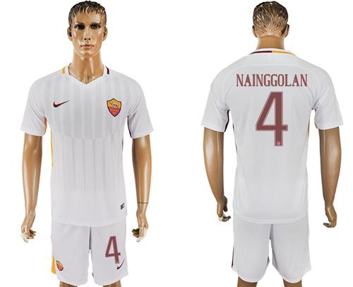 Roma #4 Nainggolan Away Soccer Club Jersey Roma #4 Nainggolan Away Soccer Club Jersey