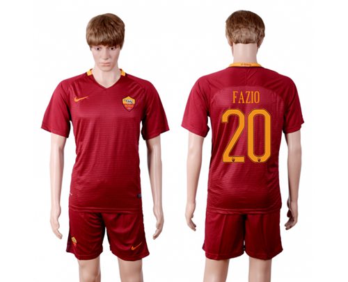 Roma #92 EL Shaarawy Home Long Sleeves Soccer Club Jersey Roma #92 EL Shaarawy Home Long Sleeves Soccer Club Jersey