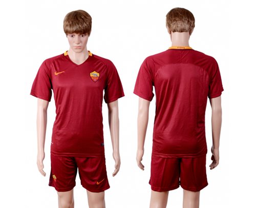 Roma Blank Red Home Soccer Club Jersey Roma Blank Red Home Soccer Club Jersey