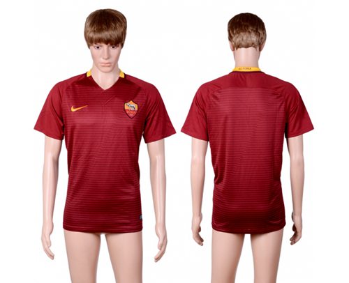 Roma Blank Red Home Soccer Club Jersey Roma Blank Red Home Soccer Club Jersey