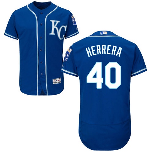 Royals #40 Kelvin Herrera Royal Blue Flexbase Authentic Collection Stitched MLB Jersey Royals #40 Kelvin Herrera Royal Blue Flexbase Authentic Collection Stitched MLB Jersey