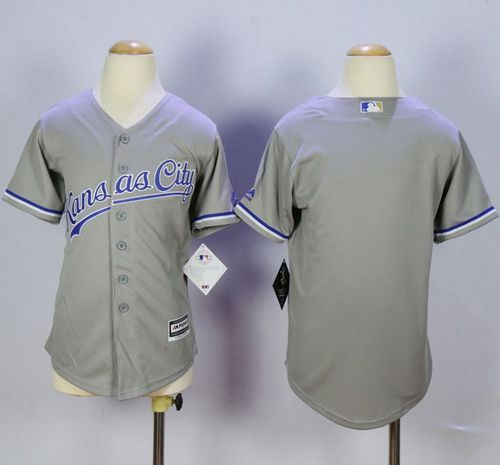 Royals Blank Grey Cool Base Stitched Youth MLB Jersey Royals Blank Grey Cool Base Stitched Youth MLB Jersey