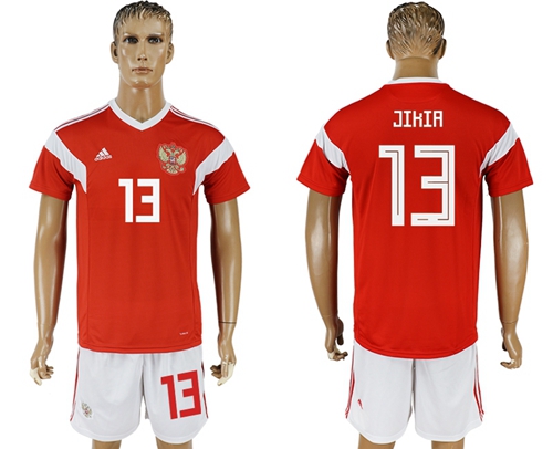 Russia #13 Jikia Home Soccer Country Jersey Russia #13 Jikia Home Soccer Country Jersey