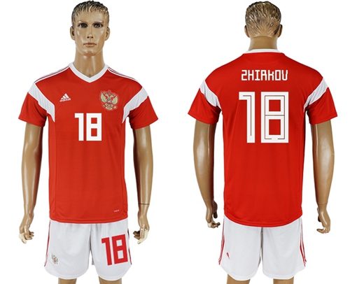 Russia #18 Zhirkov Home Soccer Country Jersey Russia #18 Zhirkov Home Soccer Country Jersey