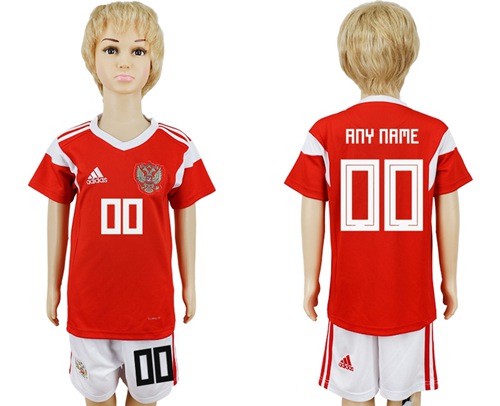 Russia Personalized Home Kid Soccer Country Jersey