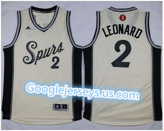 San Antonio Spurs #2 Kawhi Leonard Cream 2015-2016 Christmas Day Stitched NBA Jersey San Antonio Spurs #2 Kawhi Leonard Cream 2015-2016 Christmas Day Stitched NBA Jersey