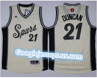San Antonio Spurs #21 Tim Duncan Cream 2015-2016 Christmas Day Stitched NBA Jersey San Antonio Spurs #21 Tim Duncan Cream 2015-2016 Christmas Day Stitched NBA Jersey