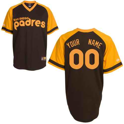 San Diego Padres Brown Man Custom Jerseys