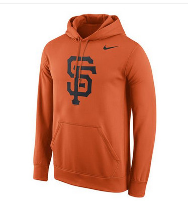 San Francisco Giants Nike Logo Performance Pullover Orange MLB Hoodie