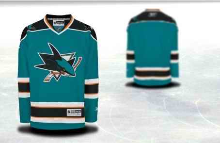 San Jose Sharks Men Customized Blue Jersey