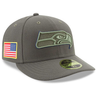 Seattle Seahawks 2017 Salute To Service Low Profile Fitted Hat – Olive